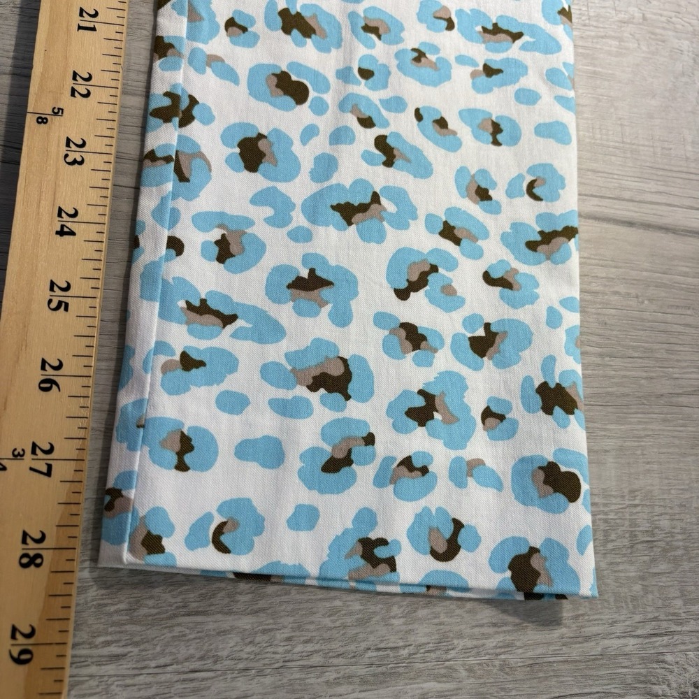 Krazy Larry Pants Women's 2 Blue Geometric All Over Print Stretch Flat Front EUC - Picture 8 of 9